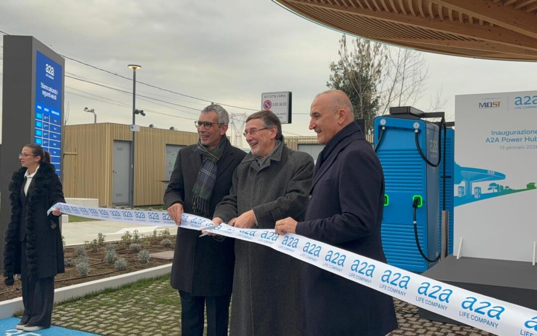 A2A E-Mobility: a Monza inaugurato il primo Power Hub