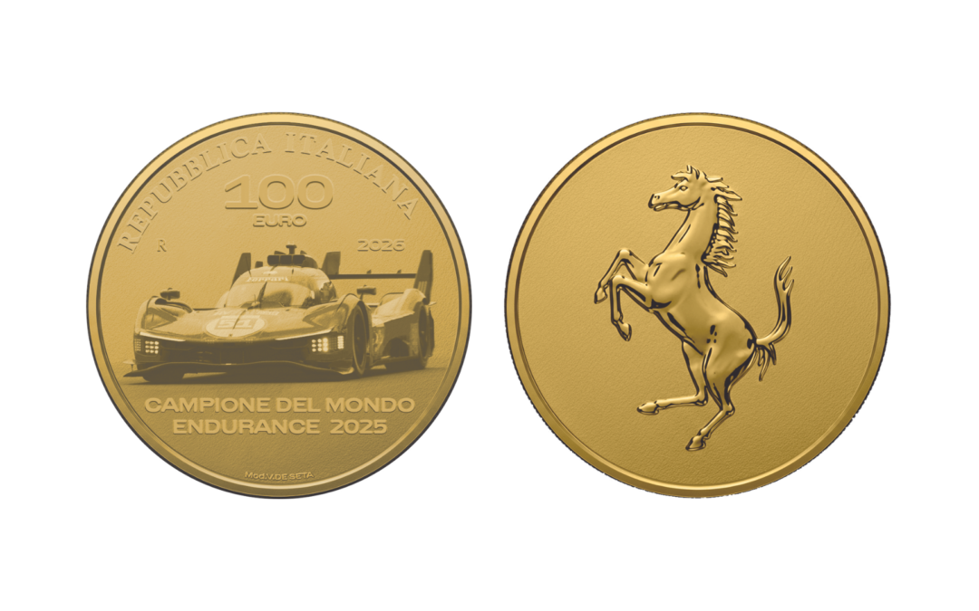 Ferrari tra motori e vittorie: ecco le monete celebrative