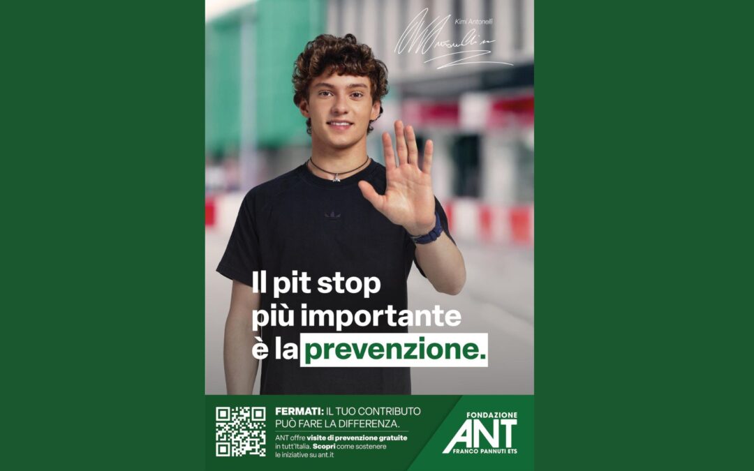 Kimi Antonelli per la Fondazione ANT: quando la F1 diventa messaggio sociale